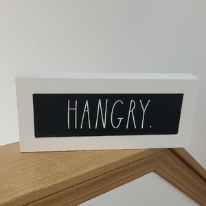 Rae Dunn Black and White Hangry Sign